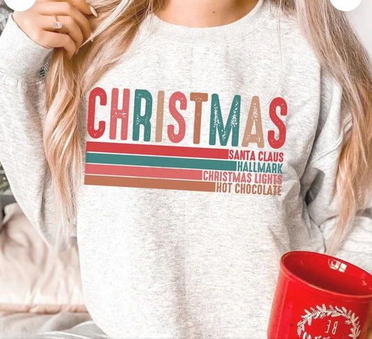 Merry Christmas Script Sweatshirt