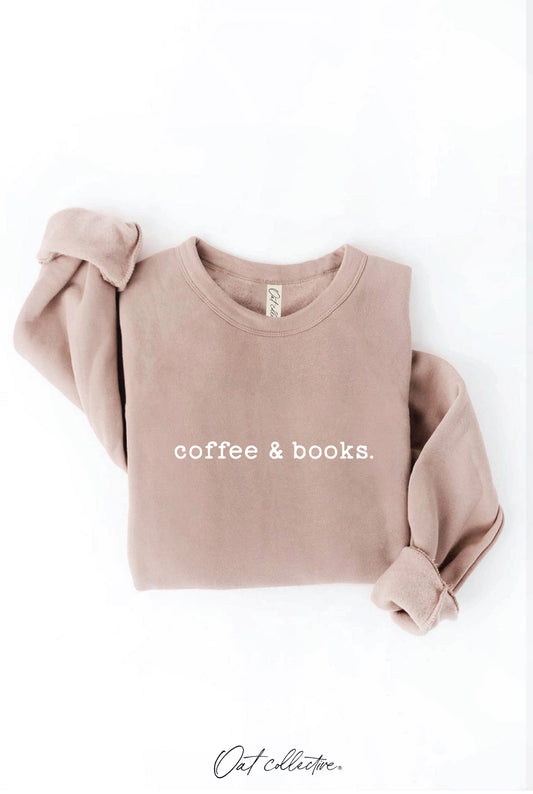 Coffee and Books Graphic Sweatshirt