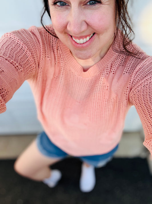 Flower Openwork Sweater