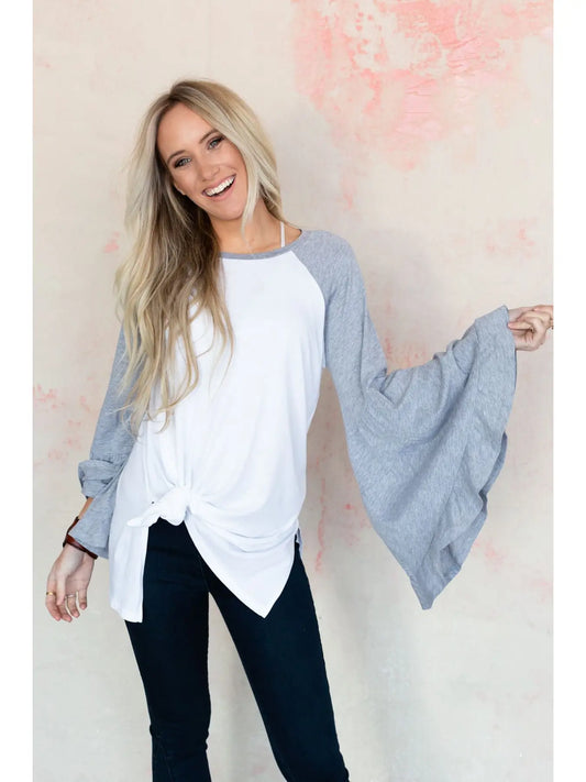 Bell Sleeve Baseball Tee