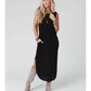 Sleeveless Pocket Slinky Maxi Dress