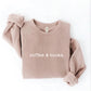 Coffee and Books Graphic Sweatshirt