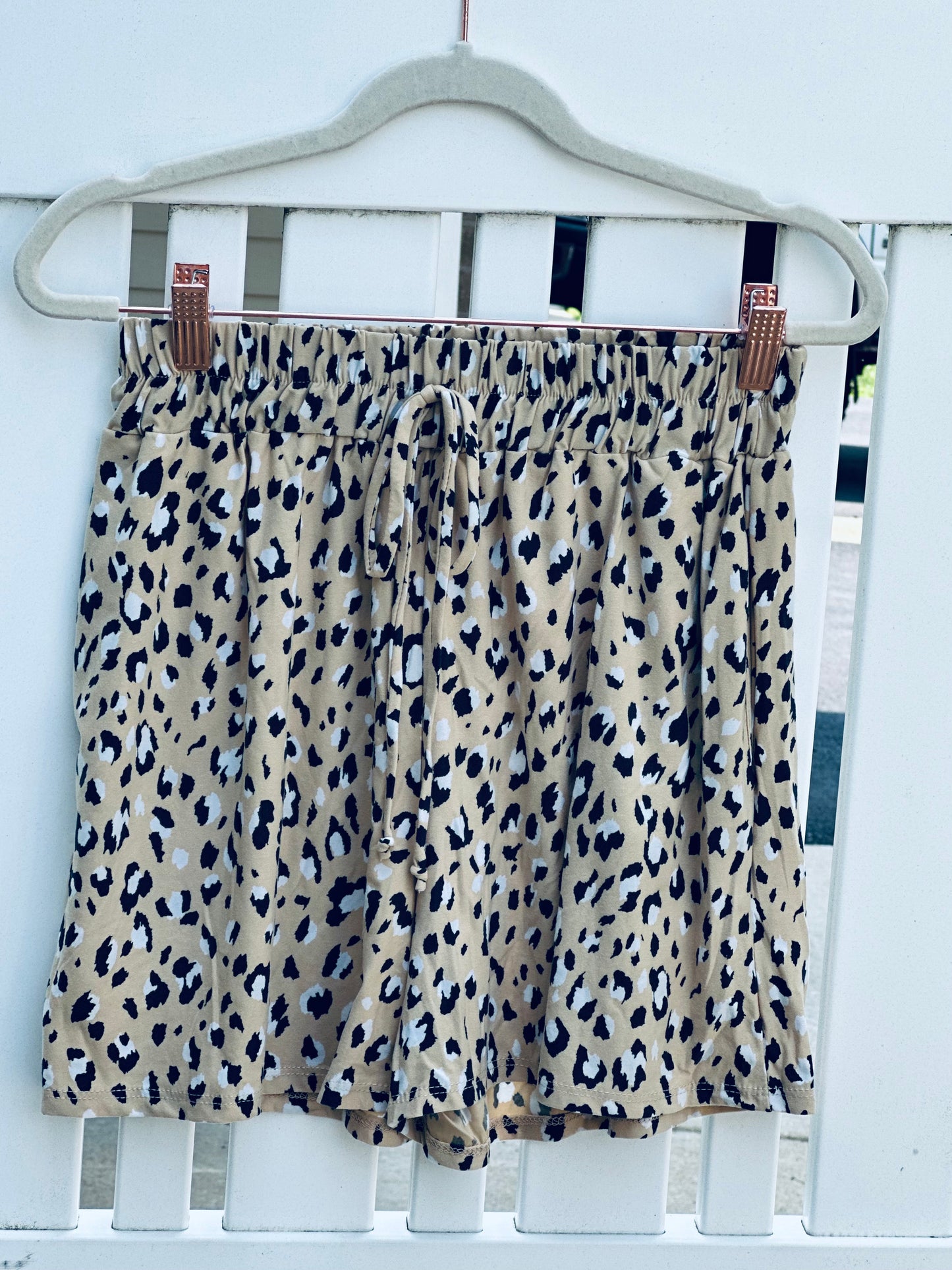 Animal Print Casual Shorts