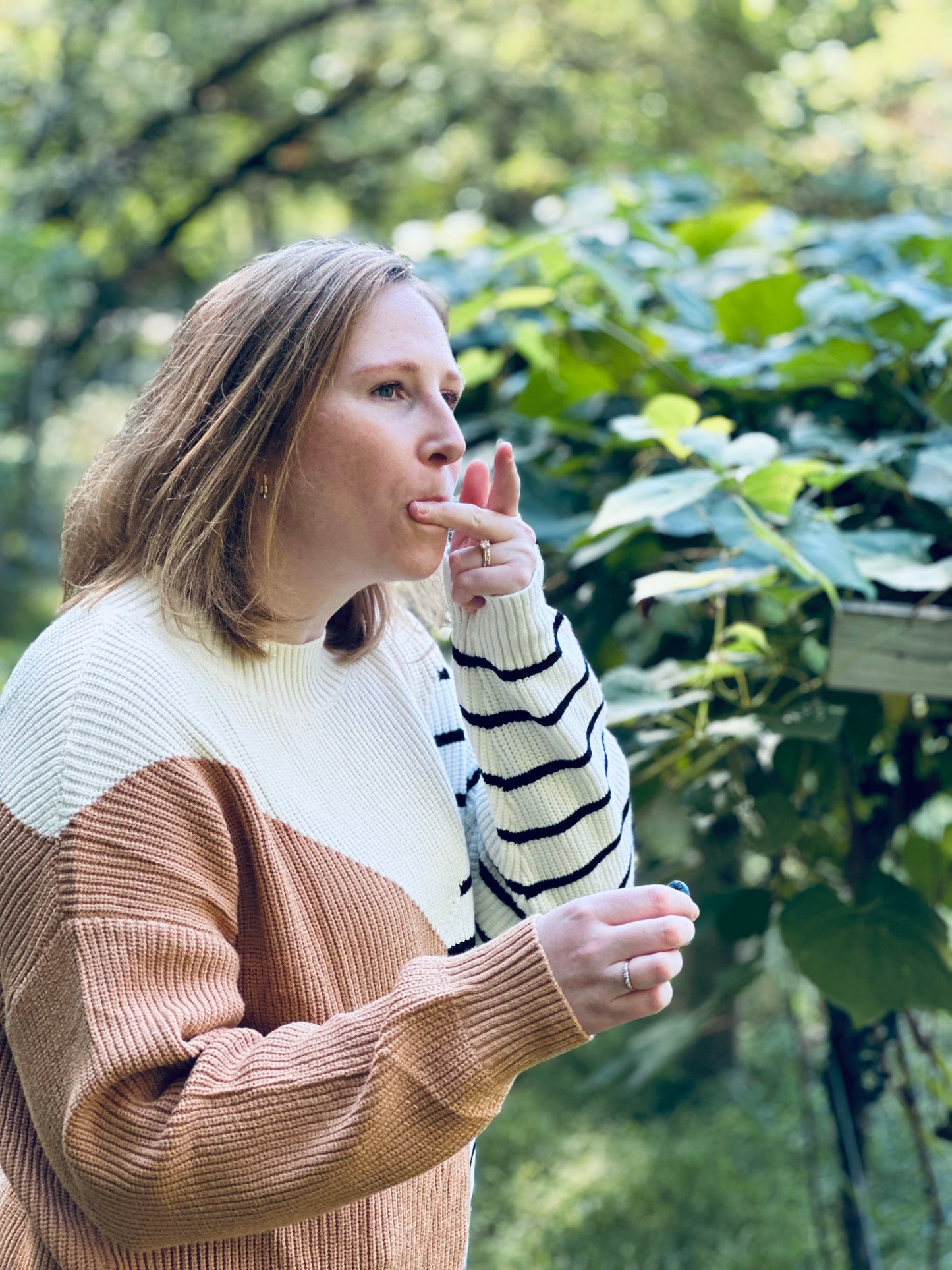 Color Block And Stripe Sweater - Yellow