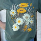 Cottage Floral Moss Graphic Tee