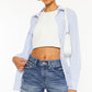 High Rise Fray Hem Shorts