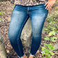 Shark Bite Ankle Skinny Jeans